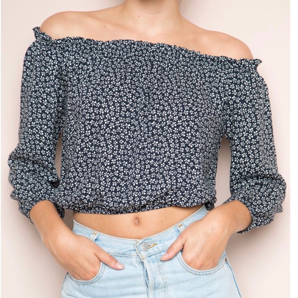 Brandy Melville floral Maura top